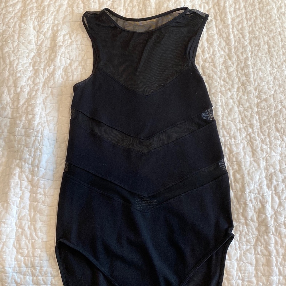 Free People Mesh Design Bodysuit